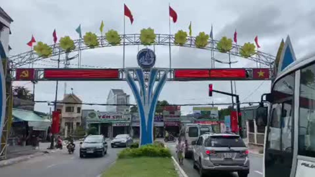 Cổng chào led - hạn mục xã hội hoá Quận Bình Chánh TP HCM