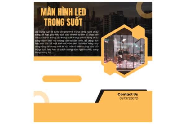 LED TRONG SUỐT GIẢI PHÁP CHIẾU SÁNG ĐỘT PHÁ